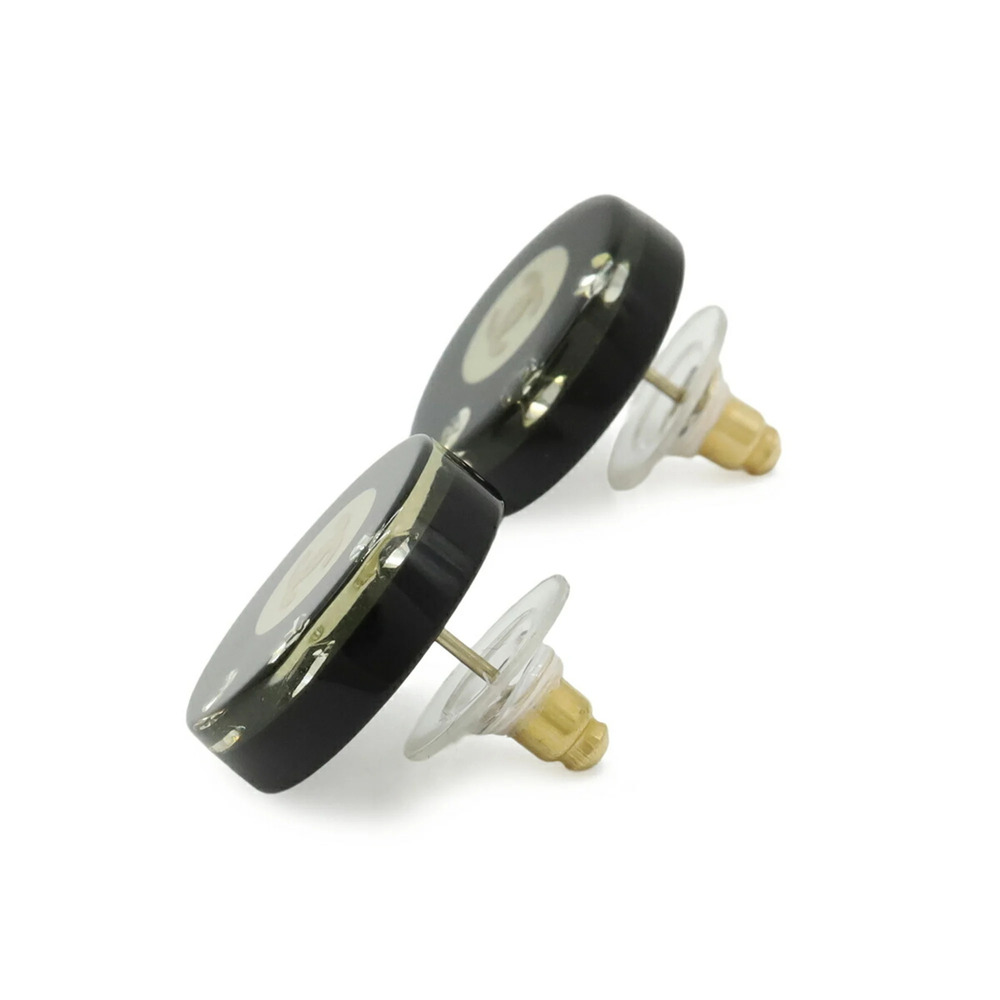 CHANEL Black Logo Earrings - Picture 4 of 7